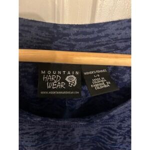 Mountain Hardwear Space Dye Burnout Long Sleeve Top Womens Large Raglan Crew